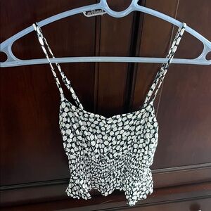 Skylar + Madison Black and White Floral Camisole